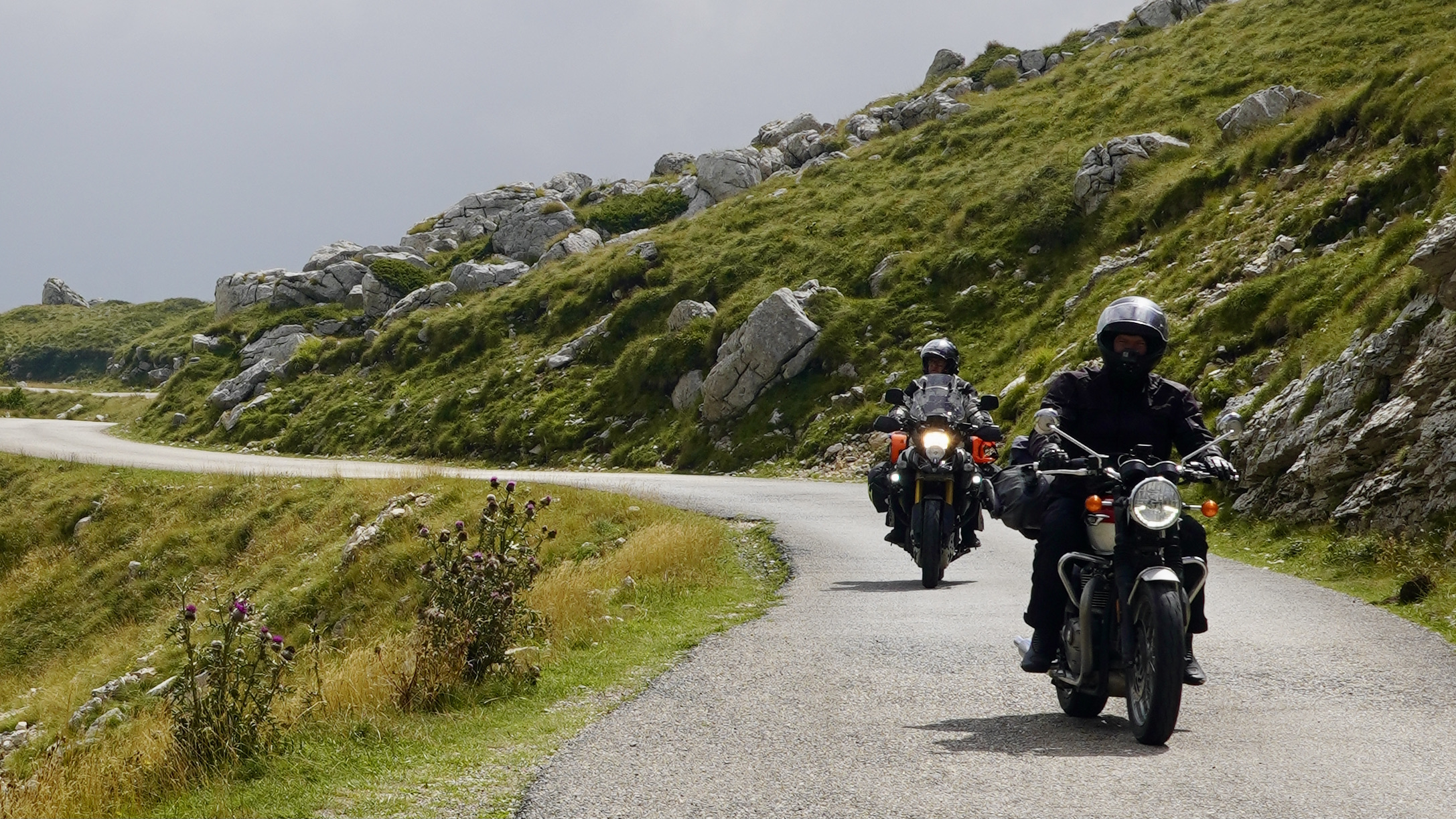 motorcyclist in montenegro