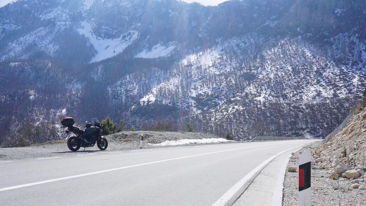 Lovcen NP on a motorbike