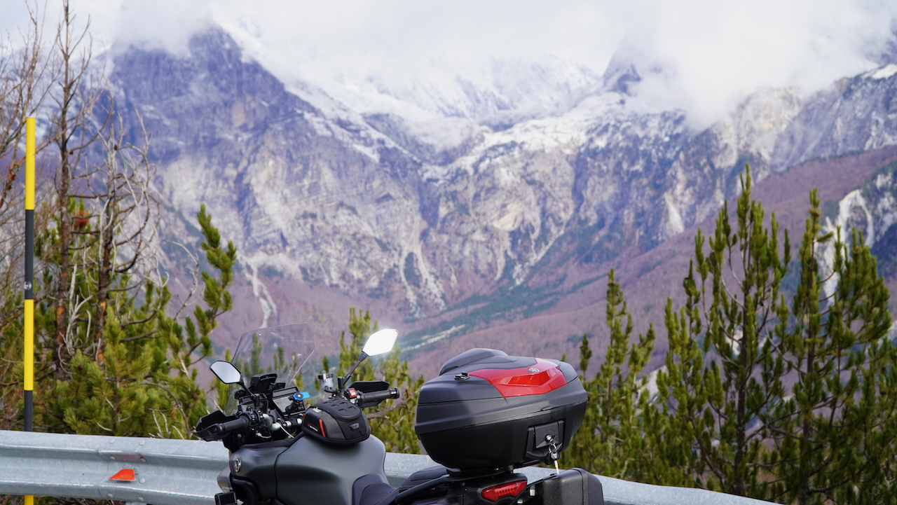 Albania Theth motorcycle