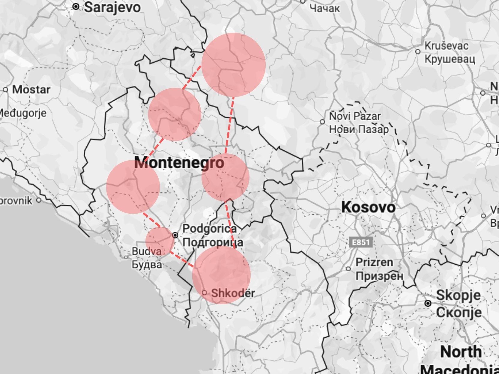 Balkan Highlands Map