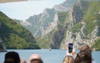 Komani Lake in Albania Ferry