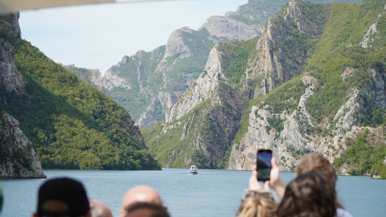 Komani Lake in Albania Ferry Komani Lake in Albania Ferry